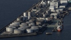<p>Oil storage tanks in Osaka Bay in Osaka, Japan. </p>