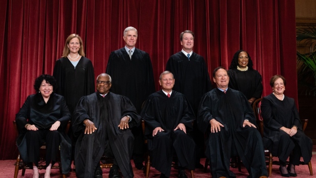Justices of the US Supreme Court. Photographer: Eric Lee/Bloomberg