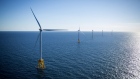 The Ørsted Block Island Wind Farm in the water off Block Island, Rhode Island, U.S., on Wednesday, Sept, 14, 2016. The installation of five 6-megawatt offshore-wind turbines at the Block Island project gives turbine supplier GE-Alstom first-mover advantage in the U.S. over its rivals Siemens and MHI-Vestas. Photographer: Bloomberg/Bloomberg