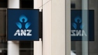 Signage for Australia & New Zealand Banking Group Ltd. (ANZ) at a branch in Sydney, Australia, on Monday, Nov. 6, 2023. Rising costs and intensifying competition for home loans at Australia’s biggest banks are combining to set up a grueling earnings season. Photographer: Brendon Thorne/Bloomberg